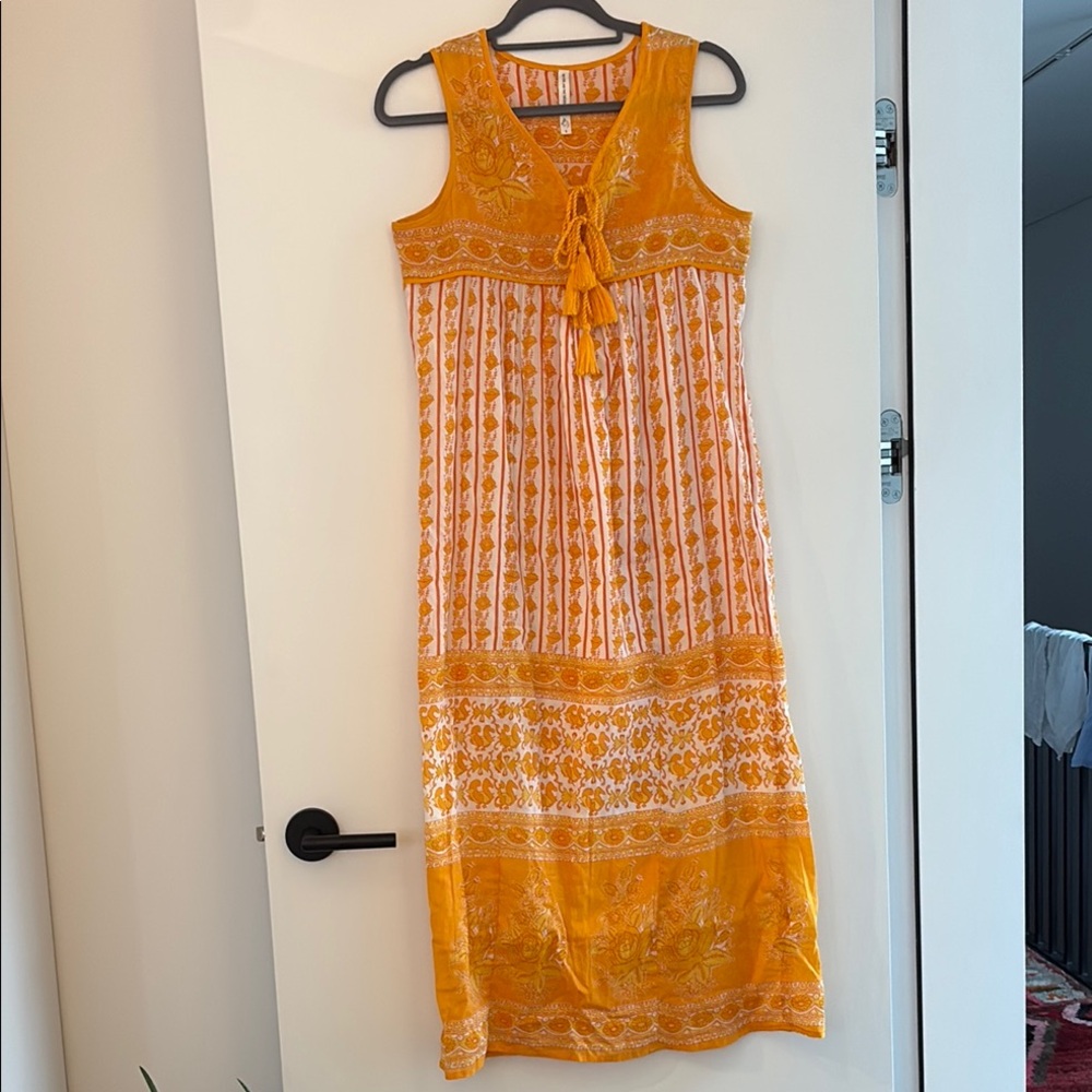 The Fox and The Mermaid Boho Cotton Maxi Dress S NWOT